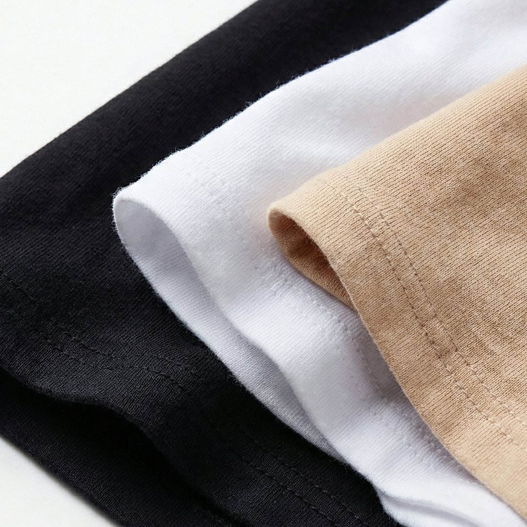 Camisole Bra – Pack of 3 | High Coverage | Cotton Comfort | Adjustable Strap | Grey | White | Black | D'CHICA Essentials