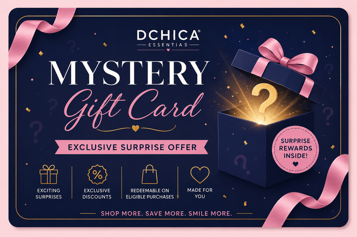 Mystery Gift Card | Exclusive Surprise Offer | D'chica Essentials