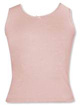 GIRLS COTTON PINK & SKIN CAMISOLE VEST TANK TOP | PACK OF 2 - D'chica