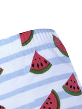 D’chica Cotton Cycling Shorts for Girls | Blue Watermelon Print Tights Pack Of 1 - D'chica