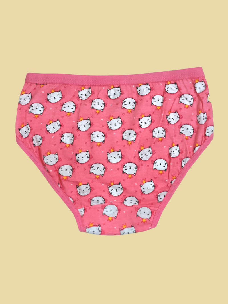 Cotton Hipster Panties | Breathable | Elasticated Waistband | Printed & Solid Briefs Pack of 6 - D'chica