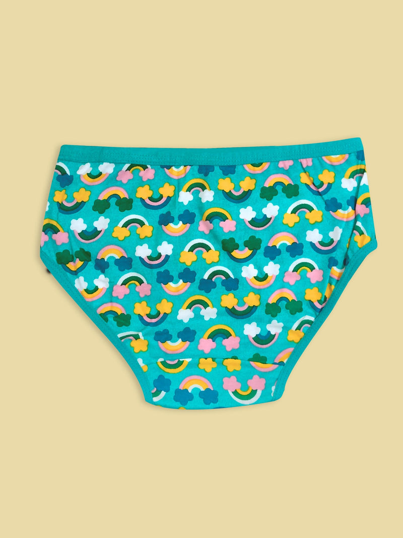 Cotton Hipster Panties | Breathable | Elasticated Waistband | Printed & Solid Briefs Pack of 6 - D'chica