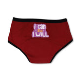 D'chica I can & Will Eco-friendly Period Panties For Teenagers Maroon, PFOS-PFAS Free - D'chica