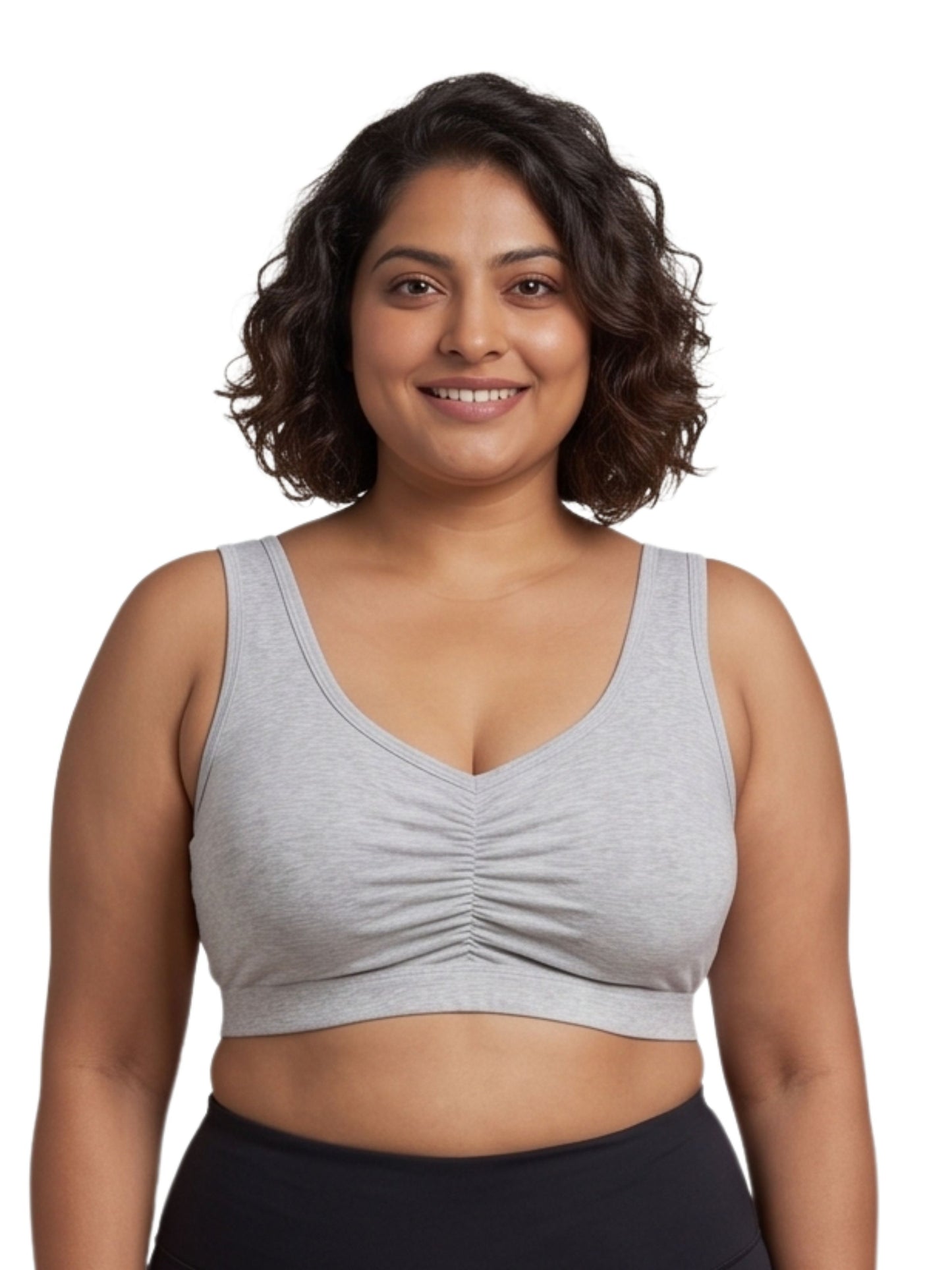 Pack of 4 Broad Strap Cotton Gym Bra for Womens | Removable Pads | Elasticated Underbrand | Good Support | Full Coverage | Multicolour Sports Bra Dchica Essentials