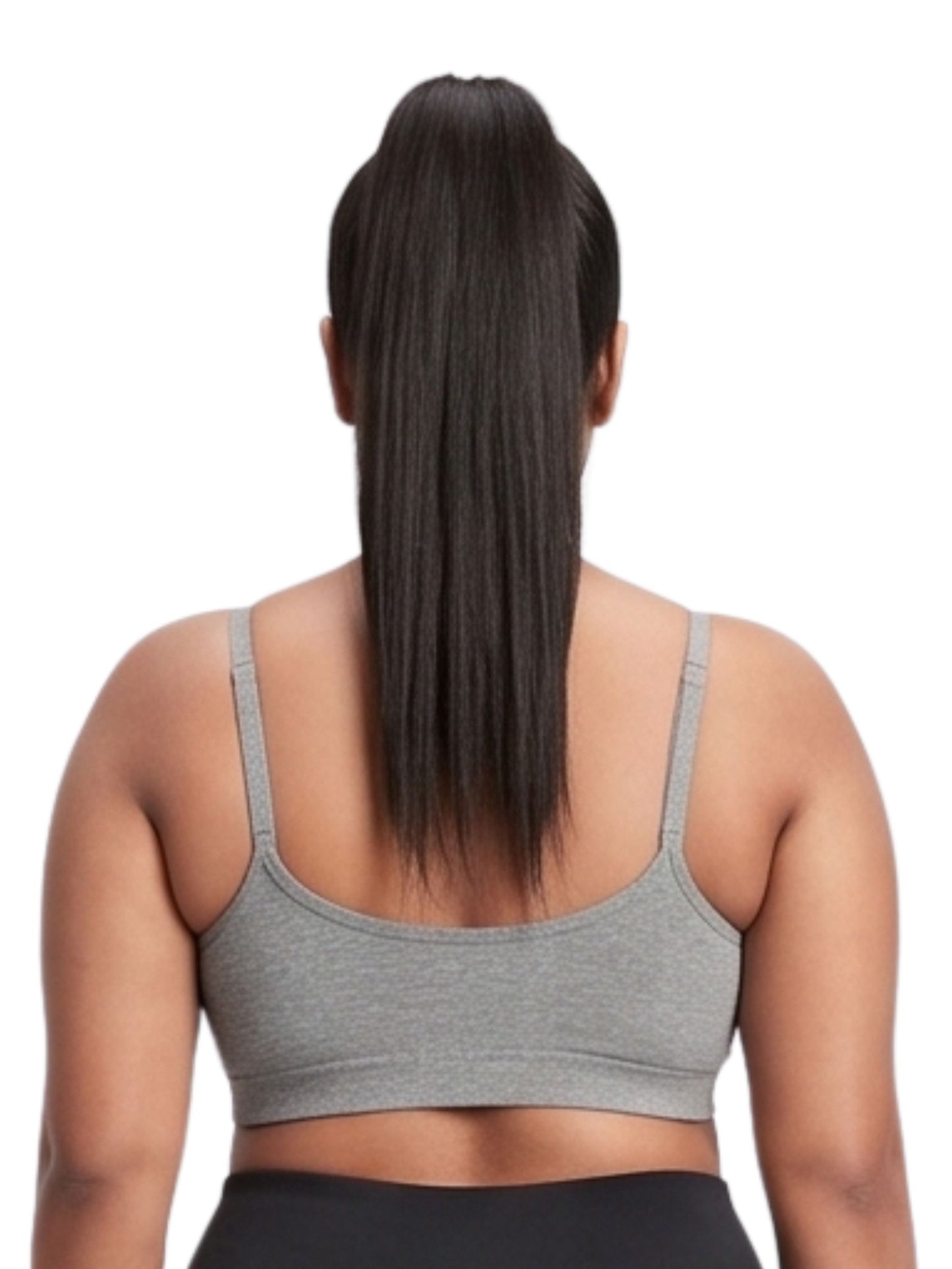 Pack of 2 Thin Strap Cotton Padded Sports Bra for Womens | Removable Pads | Elasticated Underbrand | Good Support | Full Coverage | White & Grey Sports Bra Dchica Essentials