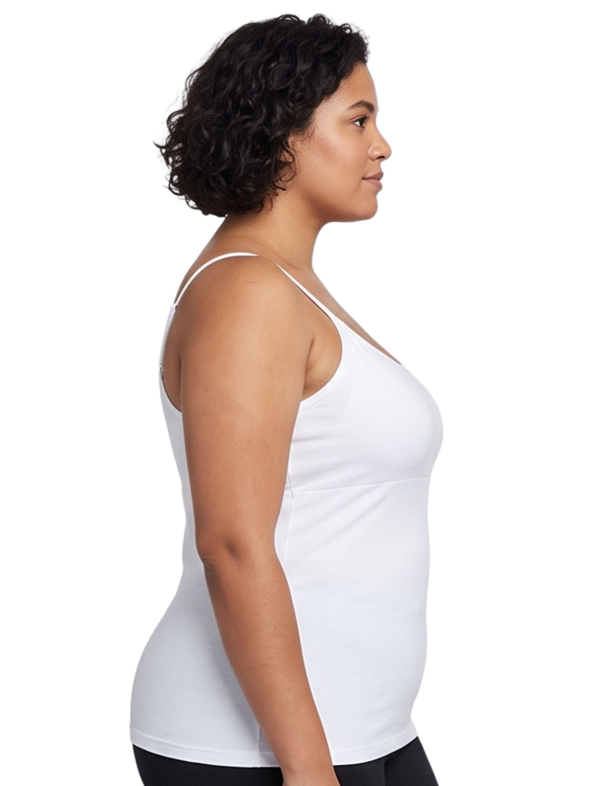 White High Coverage Cotton Camisole Bra With Adjustable Strap For Women | Pack Of 1