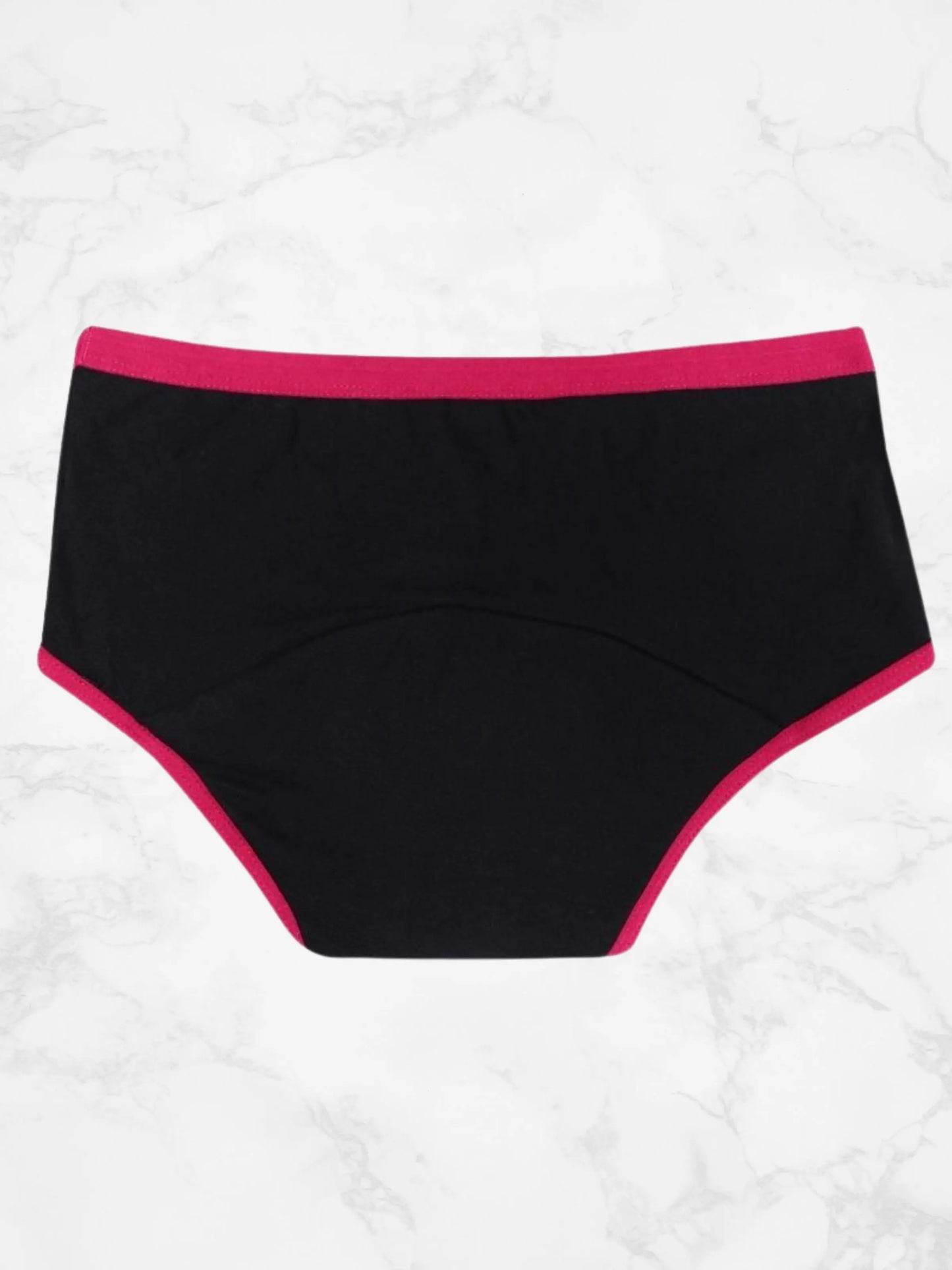 D,chica Assorted Solid Reusable Period Panties - No Pad Needed, Leakproof & Rash-Free Pack-of-3 D'chica