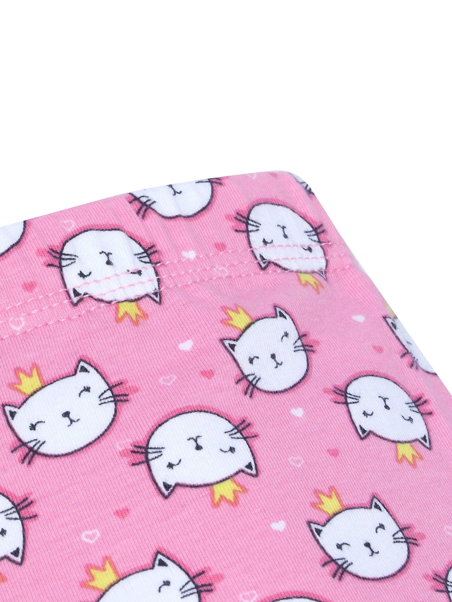 D'chica Kitty Print Cycling Shorts For Girls - D'chica