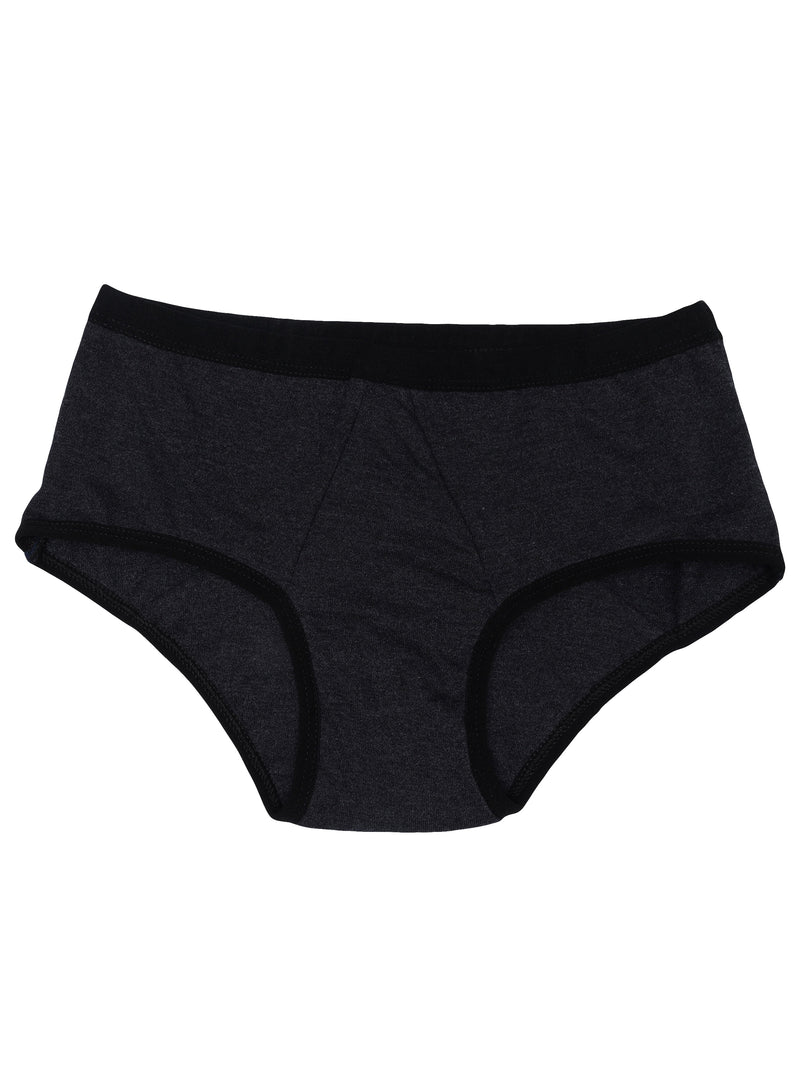 D'chica Future  Eco-Friendly Her Future Period Panties For Teen Girls, Pad-free Periods Dark Grey - D'chica