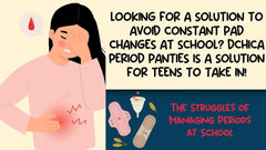 Looking For A Solution To Avoid Constant Pad Changes At School? Dchica Period Panties Is A Solution For Teens To Take In!