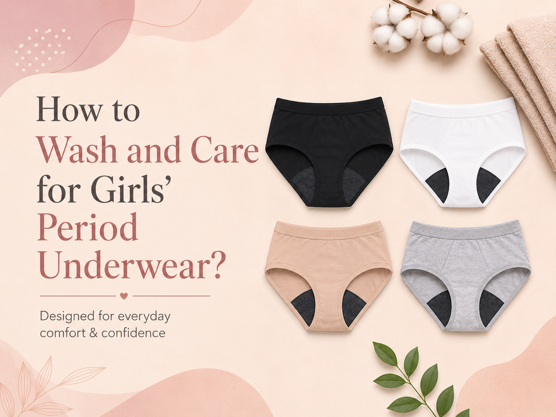How to Wash and Care for Girls’ Period Underwear