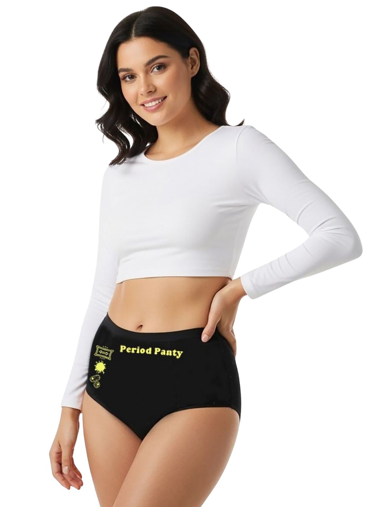 D'CHICA Essentials Assorted Colour Period Panties | No Pad Needed | Rash Free | Leakproof | Reusable | Pack of 1