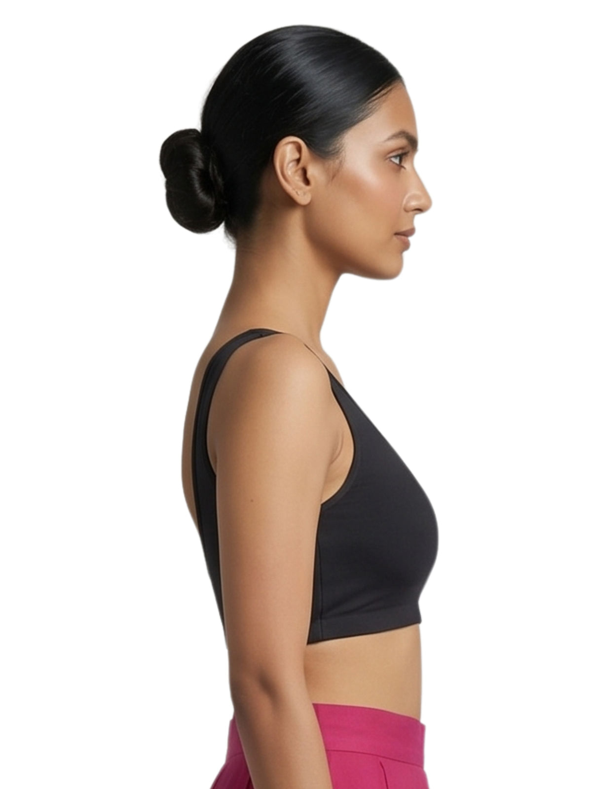 Pack of 2 Deep neck Padded Saree Blouse for Women | Wire-Free | Viscose Spandex | Full Coverage