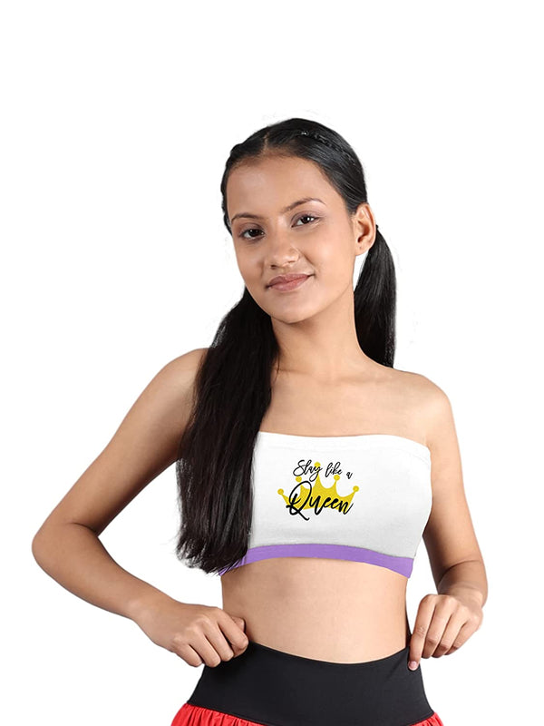 Graphic Print Cotton Non-wired Non-padded Tube Bra | Pack of 1