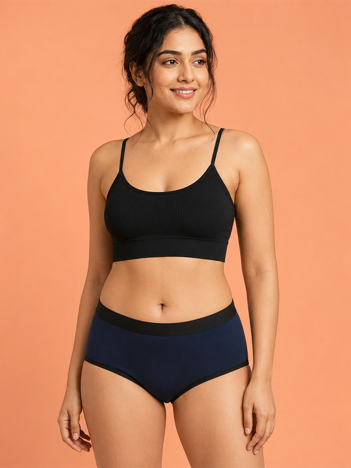 Pack of 2 | No Pad Needed | Rash Free | Leakproof | Reusable | Assorted Colour Period Panties | Dchica Essentials