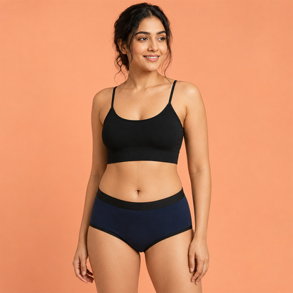 Pack of 5 | No Pads Needed | Leakproof Protection | Rash-Free Comfort | Reusable | Dchica Essentials | Assorted Colour Period Panties | Dchica Essentials