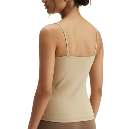 D'CHICA Essentials Pack-of-2 High Coverage Cotton Starter Camisole Bra in Grey and Skin Tone with Adjustable Straps