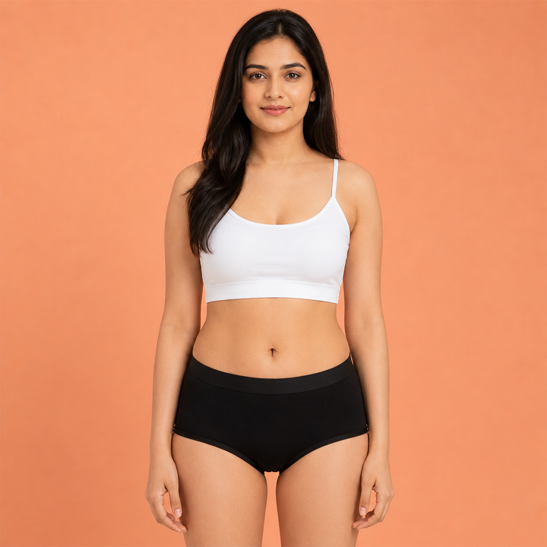 Pack of 5 | No Pads Needed | Leakproof Protection | Rash-Free Comfort | Reusable | Dchica Essentials | Assorted Colour Period Panties | Dchica Essentials