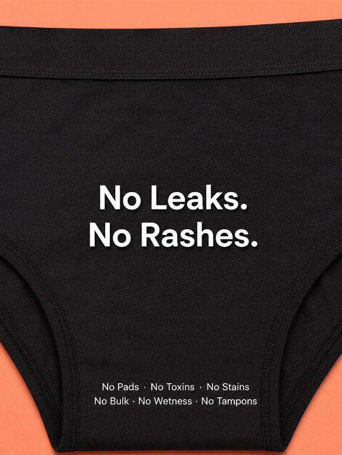 Pack of 5 | No Pads Needed | Leakproof Protection | Rash-Free Comfort | Reusable | Dchica Essentials | Assorted Colour Period Panties | Dchica Essentials