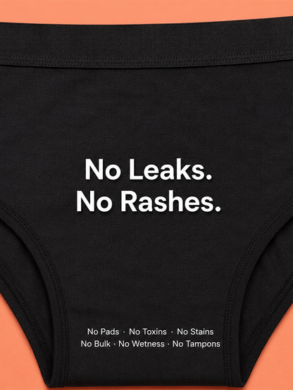 Pack of 2 | No Pad Needed | Rash Free | Leakproof | Reusable | Assorted Colour Period Panties | Dchica Essentials