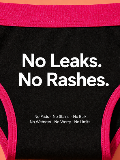 Pack of 2 | LAB TESTED PERIOD PANTIES | SUPER ABSORBENT | LEAK-PROOF | REUSABLE | ASSORTED COLOUR | Dchica Essentials