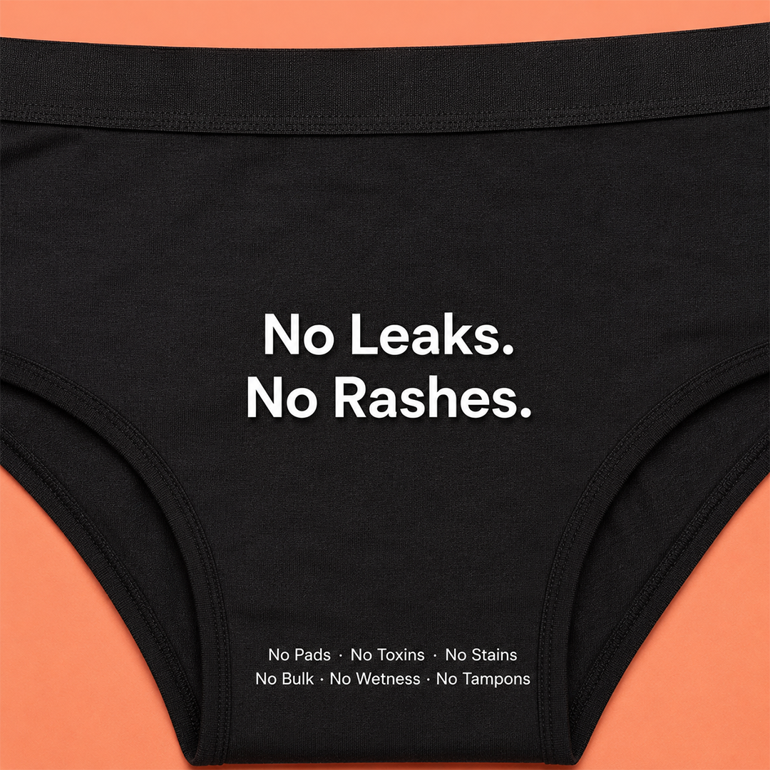 Pack of 5 | No Pads Needed | Leakproof Protection | Rash-Free Comfort | Reusable | Dchica Essentials | Assorted Colour Period Panties | Dchica Essentials