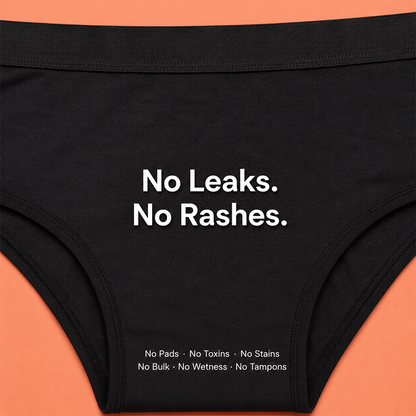 Pack of 5 | No Pads Needed | Leakproof Protection | Rash-Free Comfort | Reusable | Dchica Essentials | Assorted Colour Period Panties | Dchica Essentials