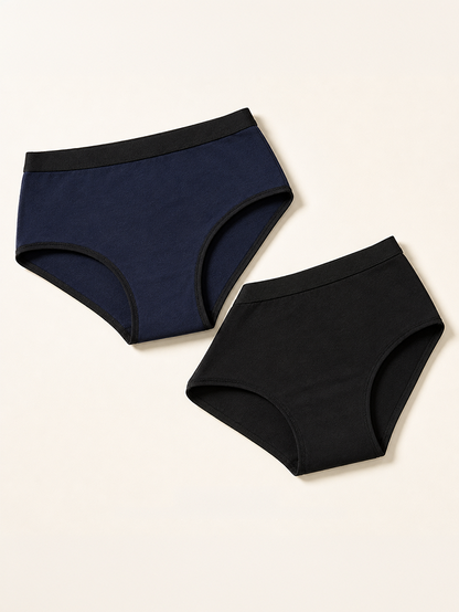 Pack of 2 | No Pad Needed | Rash Free | Leakproof | Reusable | Assorted Colour Period Panties | Dchica Essentials