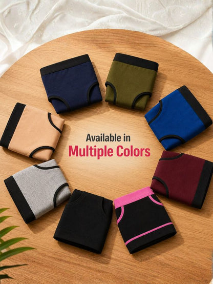 Pack of 5 | No Pads Needed | Leakproof Protection | Rash-Free Comfort | Reusable | Dchica Essentials | Assorted Colour Period Panties | Dchica Essentials