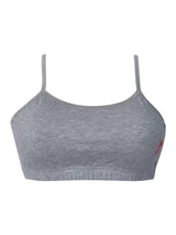 Double-layer Thin Strap Cotton Athletic Bra For Girls | Non Padded Beginner Bra | Solid Bra Pack of 4