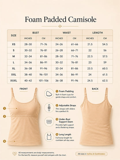Pack of 4 | High Coverage | Cotton Comfort | Foam Padded | Adjustable Strap | Solid (Skin, White, Grey & Black) | For Women | D'CHICA Essentials | Camisole Bra – | Dchica Essentials