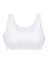 Set of 3 Non Wired Beginner/Sports Bras For Girls Skin and White