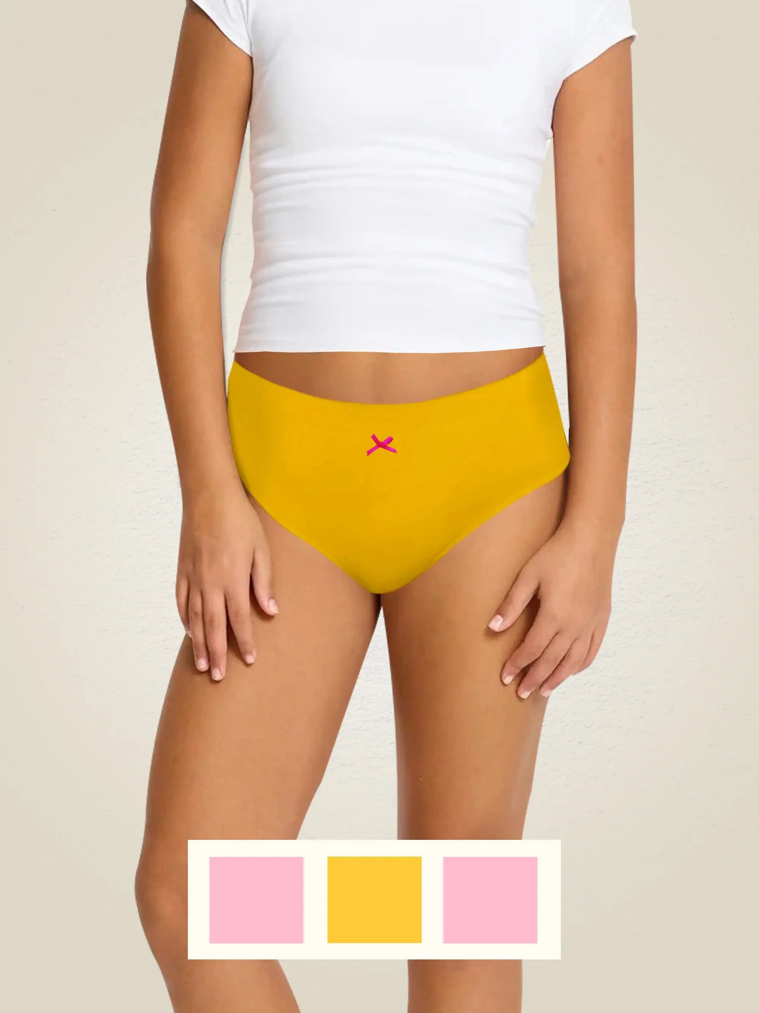 Cotton Hipster Briefs | Breathable | Elasticated Waistband | Solid Panties Pack-of-3 D'chica