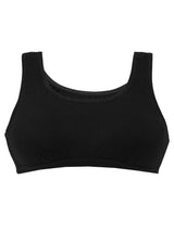 DOUBLE-LAYER BROAD STRAP COTTON SPORTS BRA | NON PADDED BEGINNER BRA FOR GIRLS & YOUNG WOMEN | MULTICOLOUR  PACK OF 5