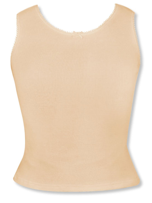 GIRLS COTTON SKIN CAMISOLE VEST TANK TOP | PACK OF 1 - D'chica