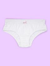 D'chica Set of 3 Panties For Girls- 1 Watermelon Red Print & 2 Solids