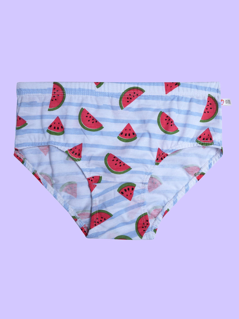 Blue, Pink & Multi Colour Full Coverage Cotton Hipster Panties | Pack of 3 - D'chica