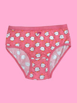 COTTON HIPSTER PANTIES | BREATHABLE | ELASTICATED WAISTBAND | KITTY PRINT & SOLID BRIEFS PACK OF 3 - D'chica