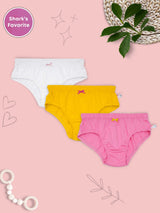 COTTON HIPSTER BRIEFS | BREATHABLE | ELASTICATED WAISTBAND | SOLID PANTIES PACK OF 3