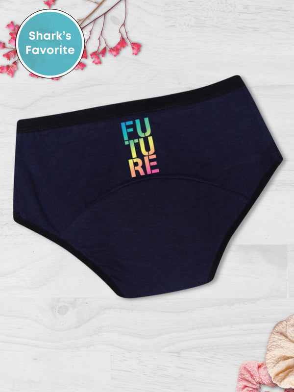 D'chica Eco-Friendly  Future o-Friendly Anti Microbial Lining Period Panties For Women, Pad-free Periods Navy Blue