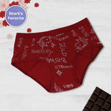 D'chica Maroon Unicorn Print Eco-Friendly Anti Microbial Lining Period Panties For Teenagers Maroon, No Pad Required