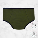 Olive Green Period Panties For Teenager Girls | No Pad Needed | Rash Free | Leakproof | Reusable | Pack of 1 Period Panty - D'chica