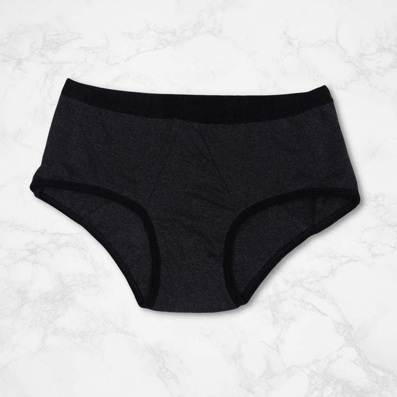 Leakproof & Reusable Dark Grey Period Underwear For Teenager Girls And –  D'chica