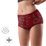 Leakproof & Reusable Metallic Maroon Period Underwear For Teenager Girls & Womens With Antimicrobial Lining | No Pad Needed | Pack of 2 - D'chica