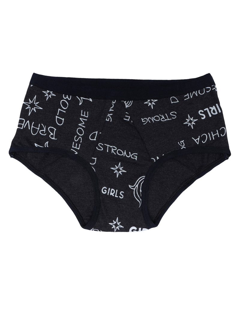 D'chica Navy blue Unicorn Print Eco-friendly Anti Microbial Lining Period Panties For Teenagers Blue, No Pad Required