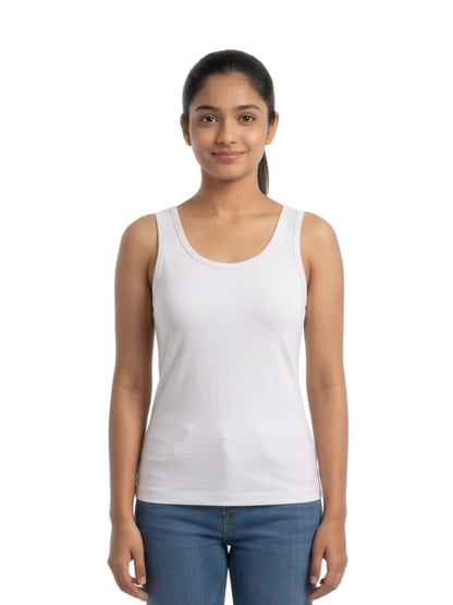 Pack of 2 Padded Tank Top For Girls Gray & White | Soft & Supportive Fit for Daily Wear