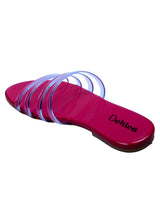 Transparent Strap Hot Pink Flat Sandal | Pack of 1