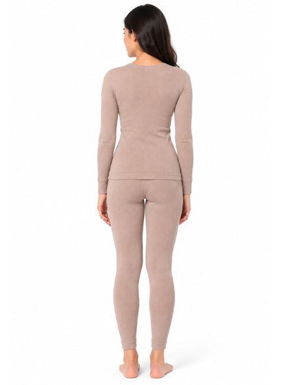 Pack Of 1 Regular-Fit-Warm-Full-Sleeve-Thermal-Set-Skin-Thermal-Tank-Top-&-Leggings-For Girls