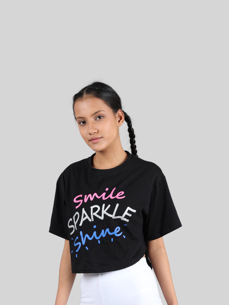 D'chica Stylish T shirt for girls | Long T shirt from back short T shirt from front | Breathable cotton for everyday and sports wear