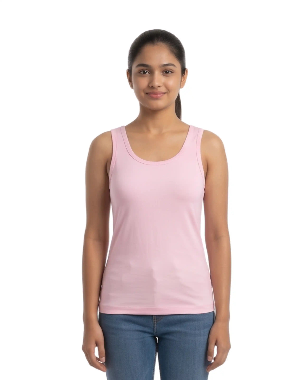 Pack of 2 Padded Tank Top For Girls Maroon & Pink | Soft & Supportive Fit for Daily Wear